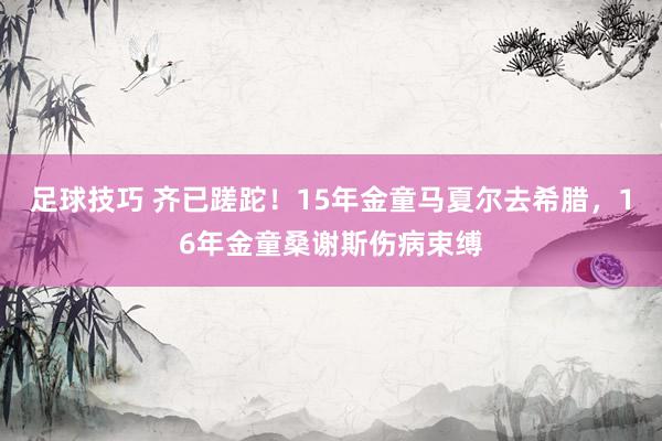 足球技巧 齐已蹉跎！15年金童马夏尔去希腊，16年金童桑谢斯伤病束缚