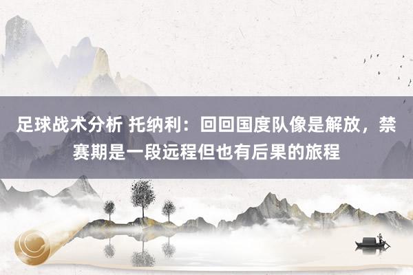 足球战术分析 托纳利：回回国度队像是解放，禁赛期是一段远程但也有后果的旅程