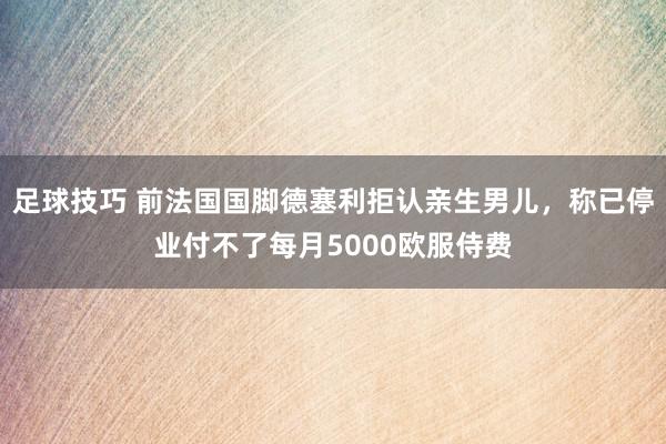 足球技巧 前法国国脚德塞利拒认亲生男儿，称已停业付不了每月5000欧服侍费