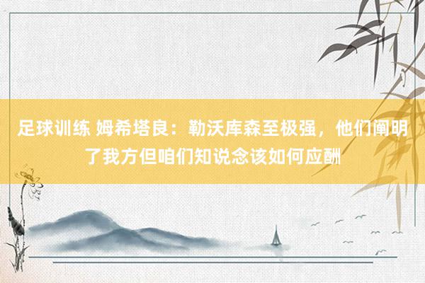 足球训练 姆希塔良：勒沃库森至极强，他们阐明了我方但咱们知说念该如何应酬