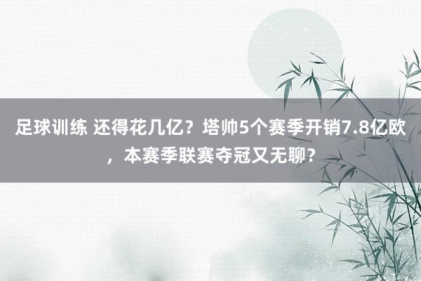 足球训练 还得花几亿？塔帅5个赛季开销7.8亿欧，本赛季联赛夺冠又无聊？